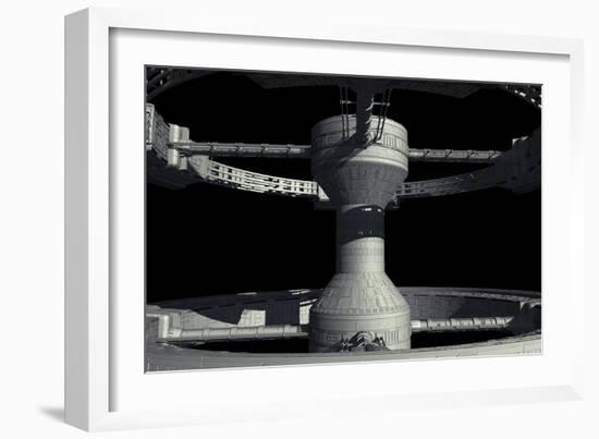 Close-Up of Space Station from 2001: a Space Odyssey-null-Framed Photographic Print
