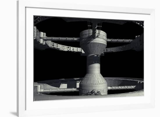 Close-Up of Space Station from 2001: a Space Odyssey-null-Framed Photographic Print