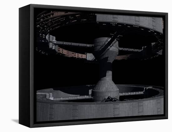 Close-Up of Space Station from 2001: a Space Odyssey-null-Framed Stretched Canvas