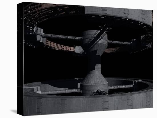 Close-Up of Space Station from 2001: a Space Odyssey-null-Stretched Canvas