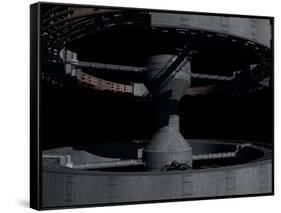 Close-Up of Space Station from 2001: a Space Odyssey-null-Framed Stretched Canvas