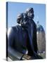 Close-Up of Statue of Marx and Engels, Alexanderplatz Square, Mitte, Berlin, Germany-Richard Nebesky-Stretched Canvas