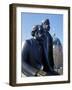Close-Up of Statue of Marx and Engels, Alexanderplatz Square, Mitte, Berlin, Germany-Richard Nebesky-Framed Photographic Print