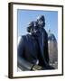 Close-Up of Statue of Marx and Engels, Alexanderplatz Square, Mitte, Berlin, Germany-Richard Nebesky-Framed Photographic Print