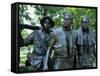 Close-Up of Statues on the Vietnam Veterans Memorial in Washington D.C., USA-Hodson Jonathan-Framed Stretched Canvas