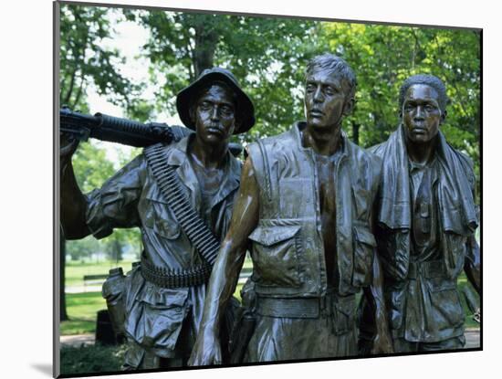 Close-Up of Statues on the Vietnam Veterans Memorial in Washington D.C., USA-Hodson Jonathan-Mounted Photographic Print
