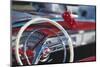 Close-up of steering wheel in classic car. (Large format sizes available)-Stuart Westmorland-Mounted Photographic Print