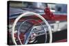 Close-Up of Steering Wheel in Classic Car-Stuart Westmorland-Stretched Canvas