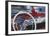 Close-Up of Steering Wheel in Classic Car-Stuart Westmorland-Framed Photographic Print