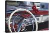 Close-Up of Steering Wheel in Classic Car-Stuart Westmorland-Stretched Canvas