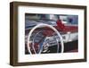 Close-Up of Steering Wheel in Classic Car-Stuart Westmorland-Framed Photographic Print