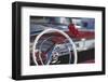 Close-Up of Steering Wheel in Classic Car-Stuart Westmorland-Framed Photographic Print