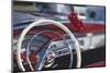 Close-Up of Steering Wheel in Classic Car-Stuart Westmorland-Mounted Photographic Print