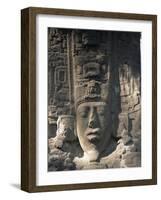 Close-Up of Stele E, Mayan Ruins, Quirigua, Unesco World Heritage Site, Guatemala, Central America-Upperhall-Framed Photographic Print