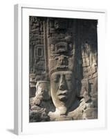 Close-Up of Stele E, Mayan Ruins, Quirigua, Unesco World Heritage Site, Guatemala, Central America-Upperhall-Framed Photographic Print