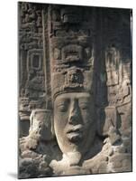 Close-Up of Stele E, Mayan Ruins, Quirigua, Unesco World Heritage Site, Guatemala, Central America-Upperhall-Mounted Photographic Print