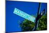 Close up of street sign reads Manhattan Boulevard, New York City, New York-null-Mounted Photographic Print