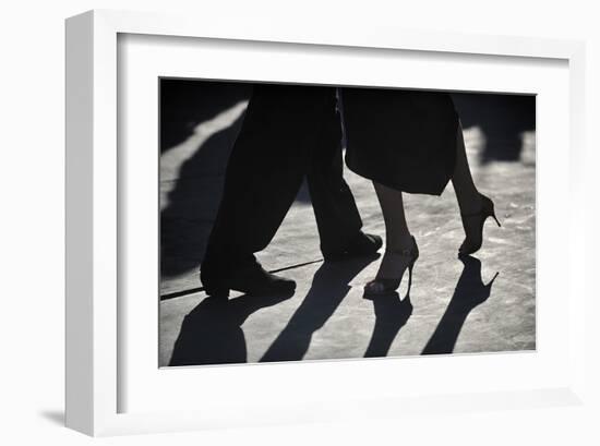 Close-Up Of Tango Dancers-null-Framed Art Print