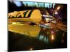 Close Up of Taxi Sign on Car Roof with Neon Road Signs, Shanghai, China, Asia-Purcell-Holmes-Mounted Photographic Print