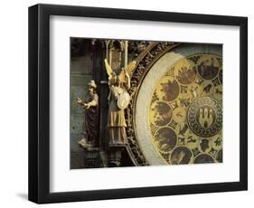 Close-Up of the Astronomical Clock, Town Hall, Old Town Square, Prague, Czech Republic-Upperhall-Framed Photographic Print