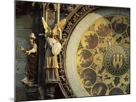 Close-Up of the Astronomical Clock, Town Hall, Old Town Square, Prague, Czech Republic-Upperhall-Mounted Photographic Print