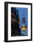 Close-Up of the Berliner Dom (Cathedral) with the Television Tower in the Background at Night-Miles Ertman-Framed Photographic Print