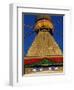 Close up of the Buddhist Stupa at Bodnath (Bodhnath) (Boudhanath), Kathmandu Valley, Nepal, Asia-Bruno Morandi-Framed Photographic Print