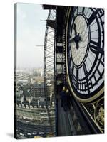 Close-Up of the Clock Face of Big Ben, Houses of Parliament, Westminster, London, England-Adam Woolfitt-Stretched Canvas