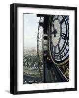 Close-Up of the Clock Face of Big Ben, Houses of Parliament, Westminster, London, England-Adam Woolfitt-Framed Photographic Print