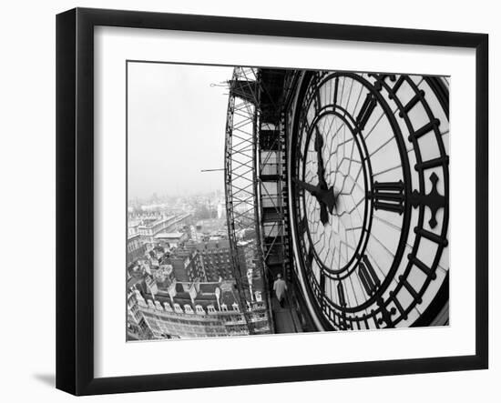 Close-Up of the Clock Face of Big Ben, Houses of Parliament, Westminster, London, England-Adam Woolfitt-Framed Photographic Print