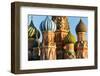 Close-up of the domes of St. Basil's Cathedral, UNESCO World Heritage Site, Moscow, Russia, Europe-Miles Ertman-Framed Photographic Print