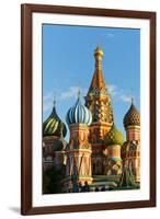 Close-up of the domes of St. Basil's Cathedral, UNESCO World Heritage Site, Moscow, Russia, Europe-Miles Ertman-Framed Photographic Print