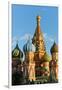 Close-up of the domes of St. Basil's Cathedral, UNESCO World Heritage Site, Moscow, Russia, Europe-Miles Ertman-Framed Premium Photographic Print