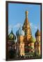 Close-up of the domes of St. Basil's Cathedral, UNESCO World Heritage Site, Moscow, Russia, Europe-Miles Ertman-Framed Premium Photographic Print