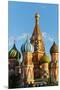 Close-up of the domes of St. Basil's Cathedral, UNESCO World Heritage Site, Moscow, Russia, Europe-Miles Ertman-Mounted Premium Photographic Print