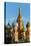 Close-up of the domes of St. Basil's Cathedral, UNESCO World Heritage Site, Moscow, Russia, Europe-Miles Ertman-Stretched Canvas