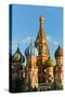 Close-up of the domes of St. Basil's Cathedral, UNESCO World Heritage Site, Moscow, Russia, Europe-Miles Ertman-Stretched Canvas