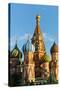 Close-up of the domes of St. Basil's Cathedral, UNESCO World Heritage Site, Moscow, Russia, Europe-Miles Ertman-Stretched Canvas