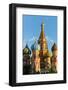 Close-up of the domes of St. Basil's Cathedral, UNESCO World Heritage Site, Moscow, Russia, Europe-Miles Ertman-Framed Photographic Print