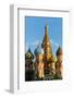 Close-up of the domes of St. Basil's Cathedral, UNESCO World Heritage Site, Moscow, Russia, Europe-Miles Ertman-Framed Photographic Print