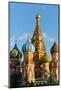 Close-up of the domes of St. Basil's Cathedral, UNESCO World Heritage Site, Moscow, Russia, Europe-Miles Ertman-Mounted Photographic Print