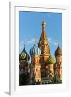 Close-up of the domes of St. Basil's Cathedral, UNESCO World Heritage Site, Moscow, Russia, Europe-Miles Ertman-Framed Photographic Print