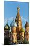 Close-up of the domes of St. Basil's Cathedral, UNESCO World Heritage Site, Moscow, Russia, Europe-Miles Ertman-Mounted Photographic Print