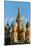 Close-up of the domes of St. Basil's Cathedral, UNESCO World Heritage Site, Moscow, Russia, Europe-Miles Ertman-Mounted Photographic Print