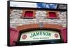 Close-up of the entrance sign, of Jameson Irish Whiskey Distillery, Midleton, County Cork, Munst...-null-Framed Stretched Canvas