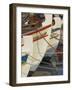 Close up of the Front of Three Fishing Boats in the Harbour, Sitia, Crete, Greek Islands, Greece-Eitan Simanor-Framed Photographic Print