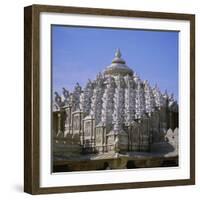 Close up of the Main Dome of the Jain Temple, 1437 AD, Ranakpur, Rajasthan State, India, Asia-Tony Gervis-Framed Photographic Print