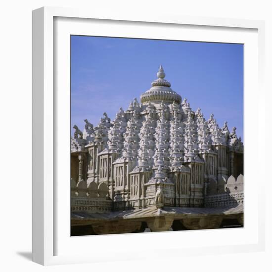 Close up of the Main Dome of the Jain Temple, 1437 AD, Ranakpur, Rajasthan State, India, Asia-Tony Gervis-Framed Photographic Print