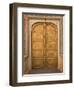 Close Up of the Ornate Door at the Peacock Gate in the City Palace, Jaipur, Rajasthan-John Woodworth-Framed Photographic Print