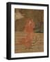 Close-Up of the Painting of a Woman-null-Framed Giclee Print